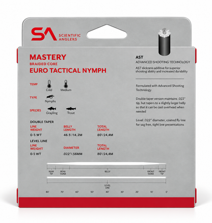 Mastery Euro Tacticle Nymph Braided Core