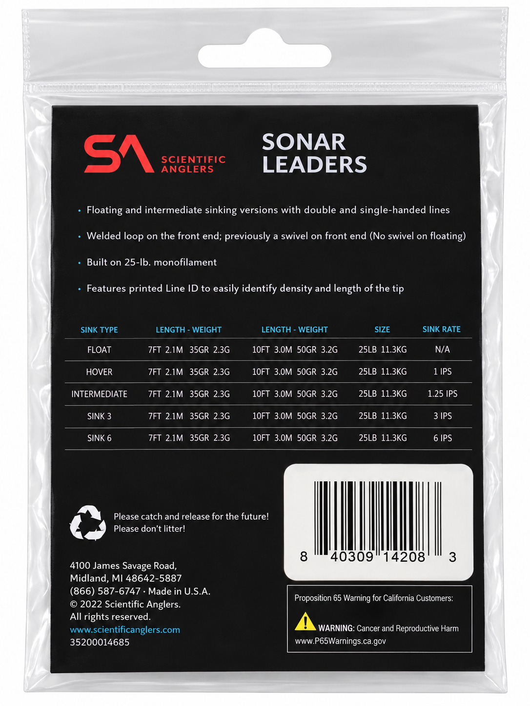 Sonar Leaders 7ft