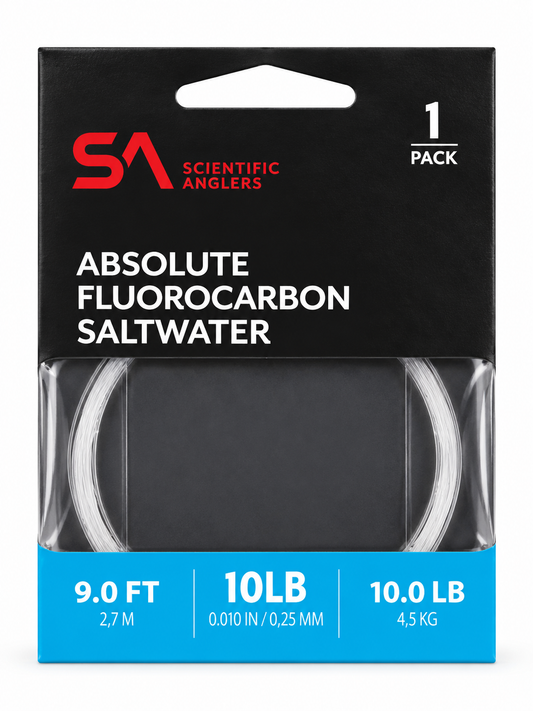 Absolute Fluorocarbon Saltwater Tapered Leader 9ft