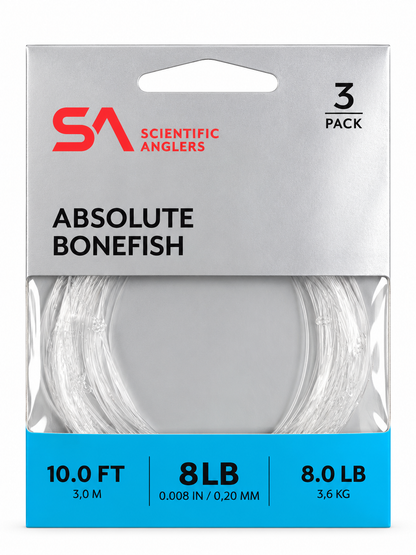 Absolute Bonefish Saltwater Tapered Leader 10ft